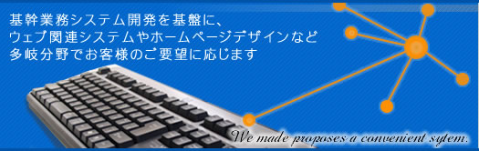 �E�F�u�A�v���P�[�V�����A�z�[���y�[�W�쐬�A�Ɩ��V�X�e���J���̊�����Ѓ��K�E�g�����h
